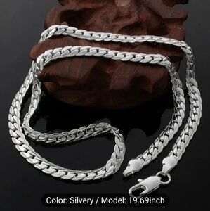 Silver Necklace for Men & Women